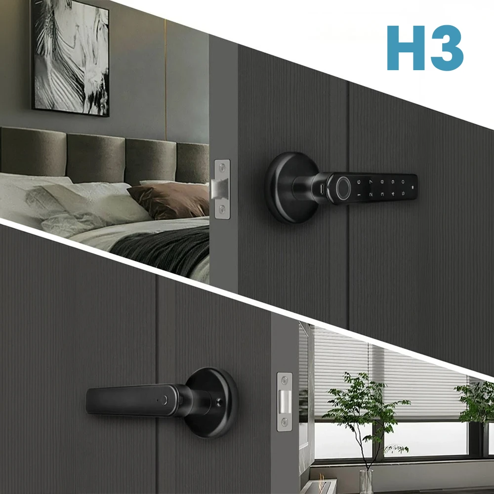 Khoá Cửa Tay Cầm Thông Minh H3